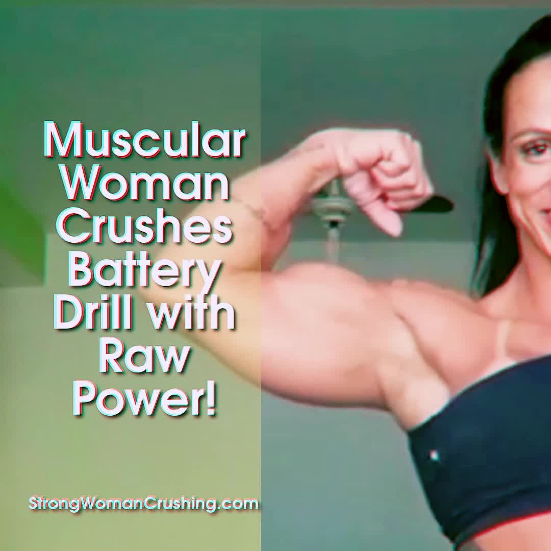 Video by MusclegirlStrength with the username @MusclegirlStrength, who is a brand user,  March 15, 2024 at 7:30 PM and the text says 'Muscular Woman Crushes Battery Drill with Raw Power!
Full Video: fbbstrength.com

Unleash the power of muscular female bodybuilders - witness strength, sensuality, and jaw-dropping feats at our site today!

#musclegirl #musclegirllove #femalemuscle..'