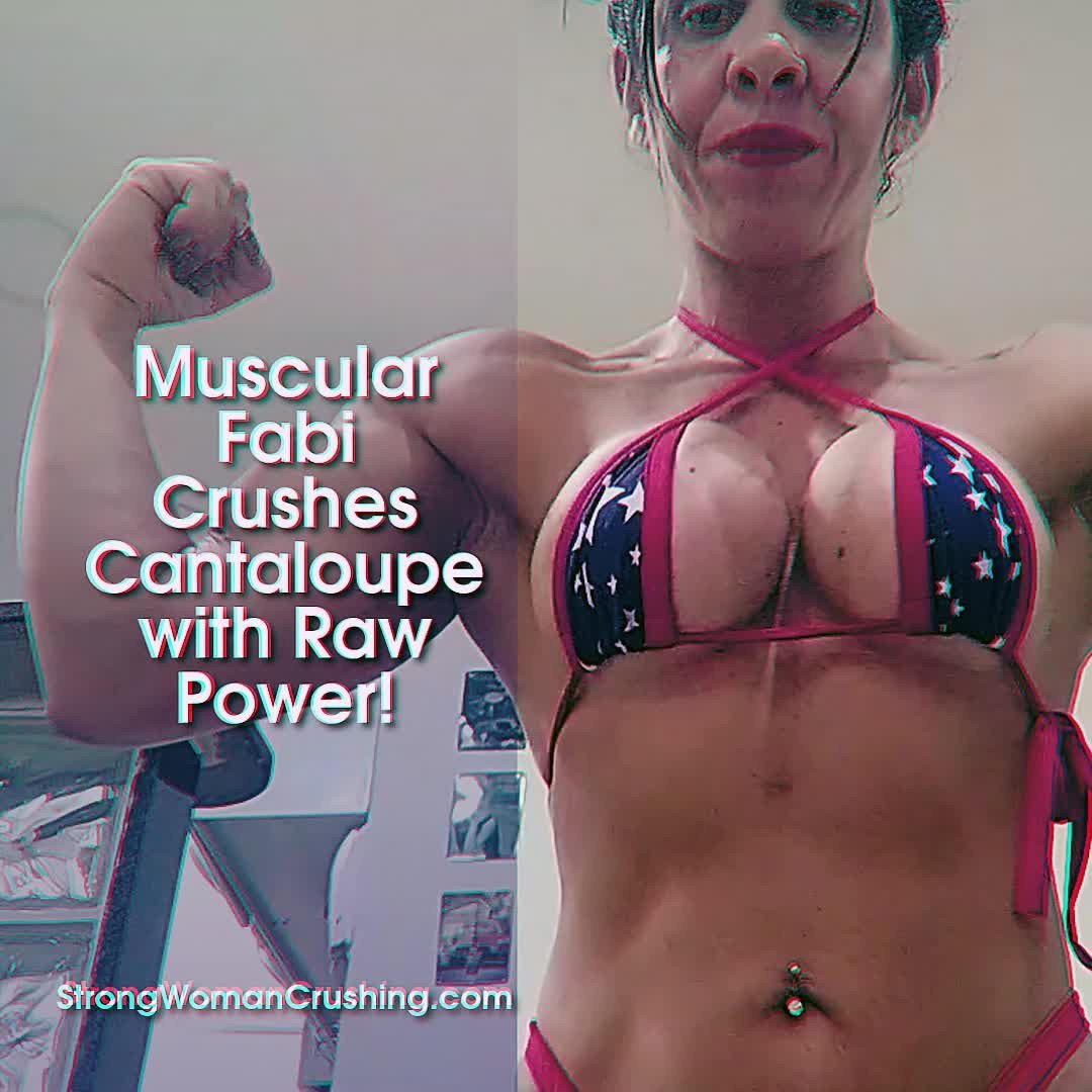 Video by MusclegirlStrength with the username @MusclegirlStrength, who is a brand user,  March 17, 2024 at 2:02 PM and the text says 'Muscular Fabi Crushes Cantaloupe with Raw Power!
Full Video: fbbstrength.com

Explore the power and beauty of muscular female bodybuilders – witness jaw-dropping displays of strength, muscle flexing, and mind-blowing feats on our site now!..'