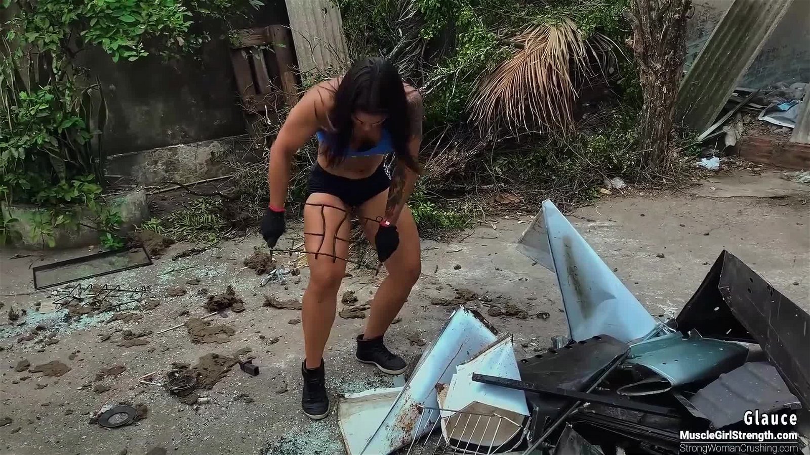 Video by MusclegirlStrength with the username @MusclegirlStrength, who is a brand user,  April 8, 2024 at 5:58 PM and the text says 'Muscular Woman Crushes Big Metal Stove! 💪💥: StrongWomanCrushing.com

#musclegirl #musclegirllove #femalemuscle #femalemuscles #featsofstrength #MuscleBabe #PowerfulWomen #StrengthAndSizzle'