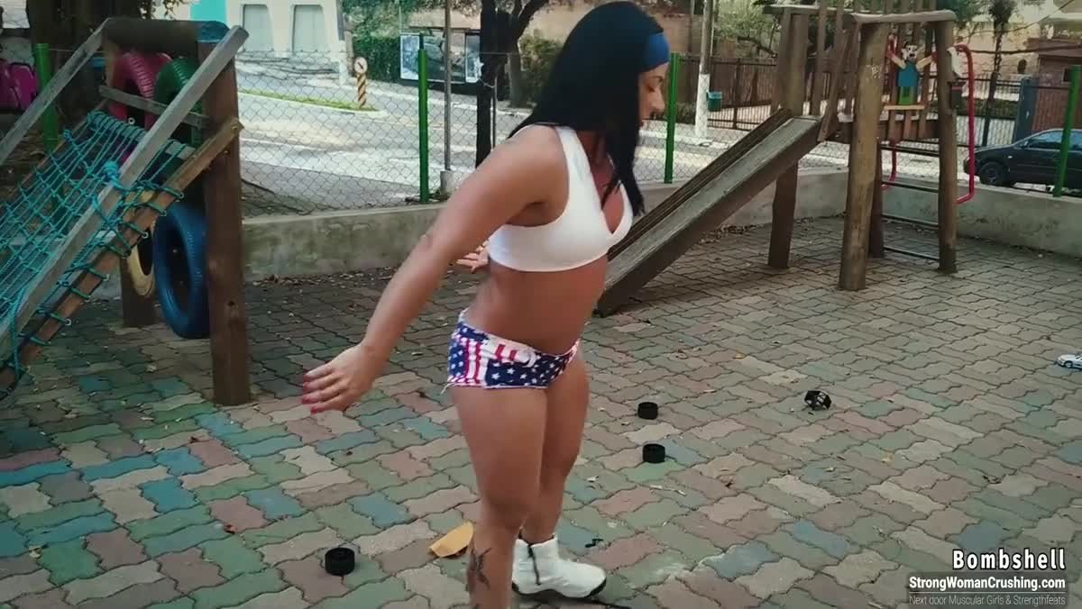 Video by MusclegirlStrength with the username @MusclegirlStrength, who is a brand user,  May 7, 2024 at 3:14 PM and the text says 'Muscular Bombshells Destroy Plastic Toy Cars at the Park!: https://www.strongwomancrushing.com/

#musclegirl #musclegirllove #femalemuscle #femalemuscles #featsofstrength #PowerfulWomen #StrongAndSexy #MuscleMaven'