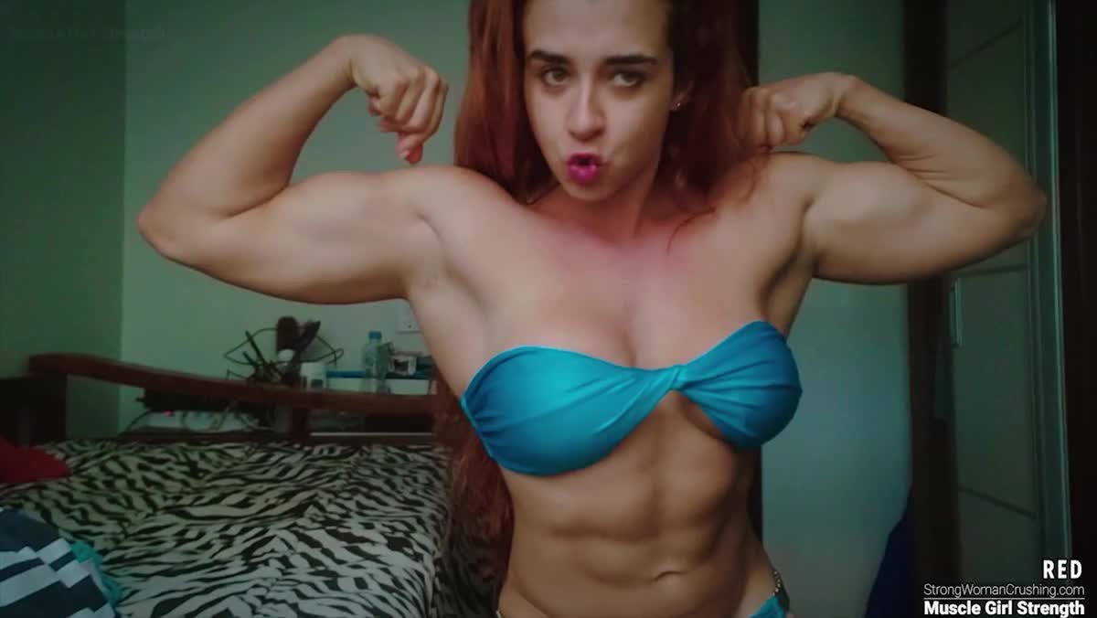 Video by MusclegirlStrength with the username @MusclegirlStrength, who is a brand user,  May 22, 2024 at 12:46 PM and the text says 'Muscle Queen RED Crushes Radio with Power! 💪🔥:
https://www.strongwomancrushing.com/2021/07/02/red-uses-her-strength-and-destroys-a-radio/

RED uses her strength for pure destruction and crushing, she picks an old radio and using only her hands and..'
