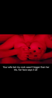 Video by Fguccd with the username @Fguccd,  September 23, 2020 at 12:51 AM and the text says '#cuckold #snapchat #titfuck #hotwife #lostbet #bigdick'