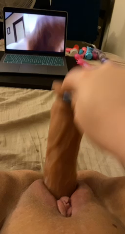 Video by Bellla1999 with the username @Bellla1999, who is a verified user,  September 26, 2020 at 5:05 AM. The post is about the topic Amateurs and the text says 'Finally my little pussy is ready for my favorite toy. So wet and drippy'
