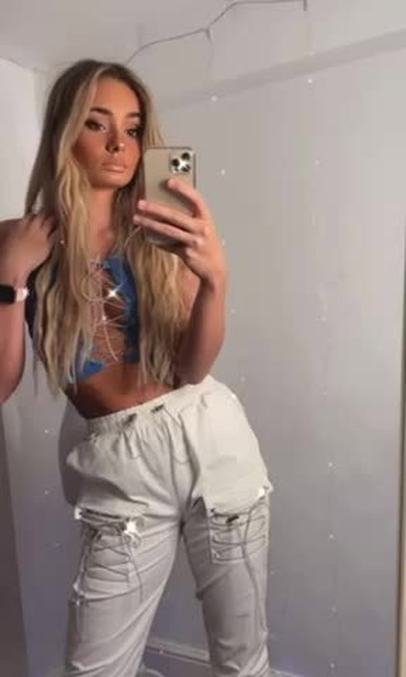 Video by xrosex with the username @xrosex,  January 24, 2021 at 9:14 PM. The post is about the topic Tiny Blondes and the text says 'do u like my new outfit? xxx'