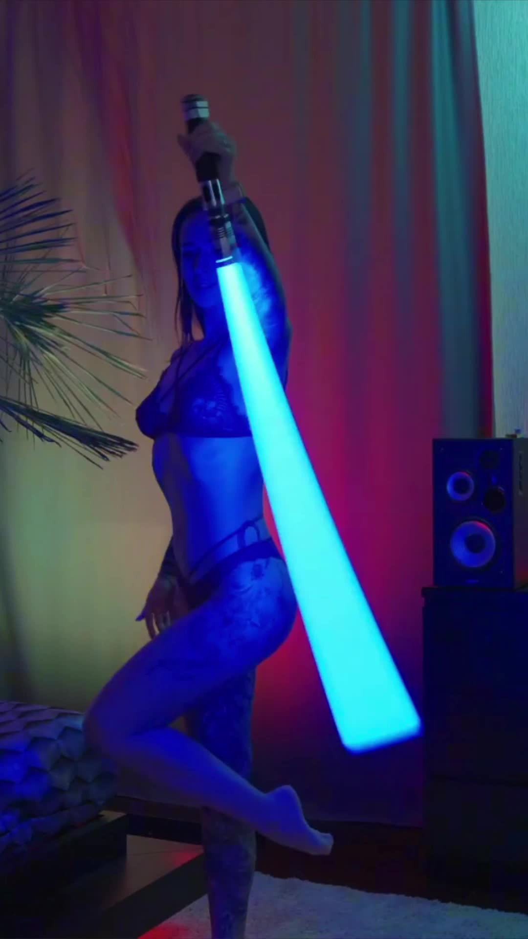 Watch the Video by Stripchat with the username @Stripchat, who is a brand user, posted on May 13, 2021. The post is about the topic Banned Tik Tok. and the text says 'If shes this good with a light saber, imagine how good she would be with your light saber ;) [GirlGogo]'