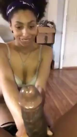 Video by Nkolikababy with the username @Nkolikababy,  May 2, 2021 at 9:09 AM. The post is about the topic blowjob and the text says '... #GIF #EBONY #BLACK #BBC #BLOWJOB #PUSSY #SUCKING #DICK #ASS #NKOLIKA'