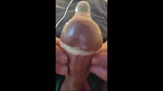 shortened cum in condom version