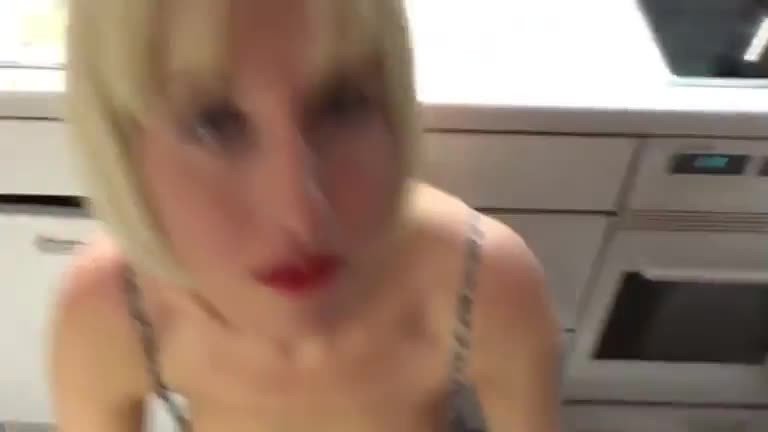 Video by Jizzstagram with the username @jizzstagram,  January 29, 2021 at 7:36 AM. The post is about the topic Cum Sluts and the text says 'Hot German #milf #cumslut kitchen #facial'