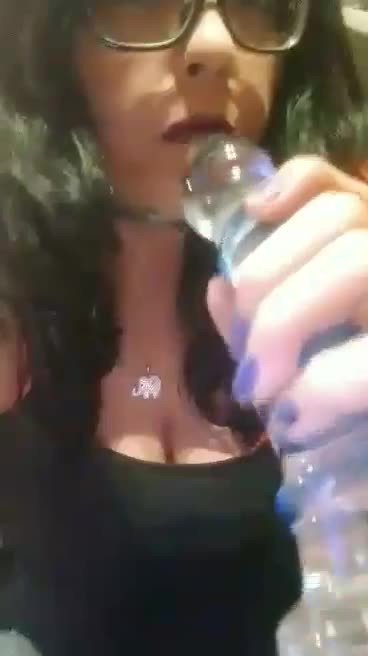 Video by Angelapussy1212 with the username @Angelapussy1212, who is a verified user,  January 29, 2021 at 5:17 PM and the text says 'Wish I had some big hard cocks in my mouth 👄🍆🍆🍆💦💦💦'