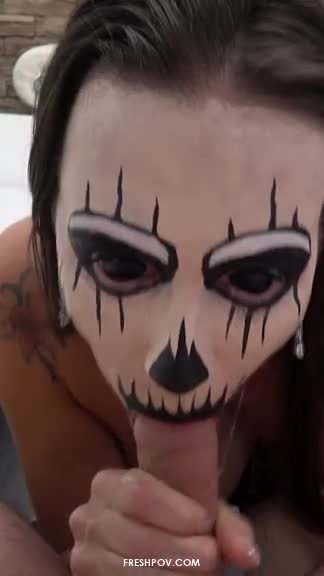 Video by AdultPrime with the username @adultprime, who is a brand user,  October 26, 2022 at 5:55 AM. The post is about the topic POV and the text says 'Almost halloween.... 

Mea Malone at https://freshpov.com'