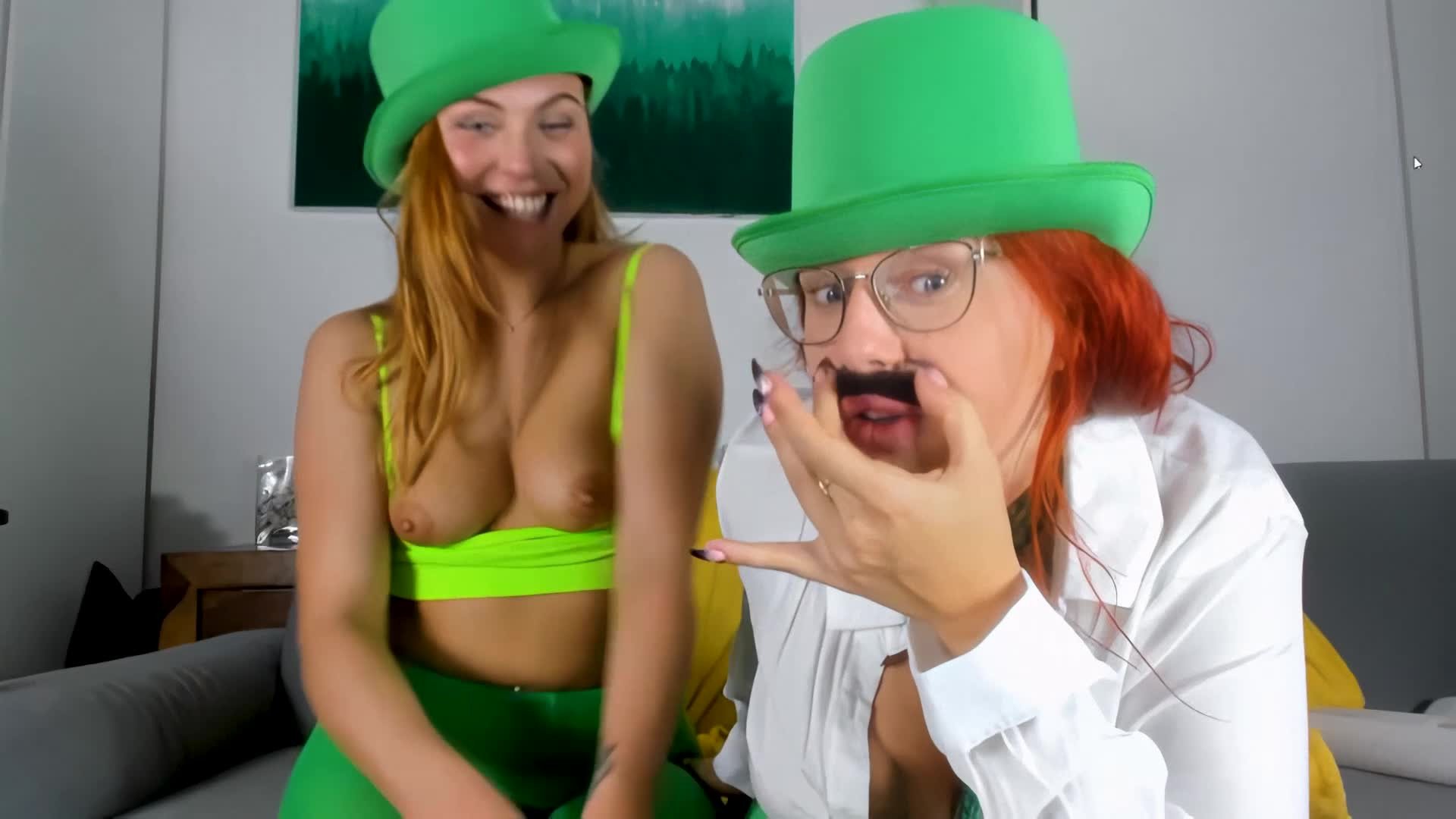 Video by AdultPrime with the username @adultprime, who is a brand user,  March 19, 2024 at 7:39 AM. The post is about the topic Just some testing and the text says 'Last Sunday with Ornella Morgan & Angel Wicky for St Patrick's day!

Full video: https://adultpri.me/133439 ✅'