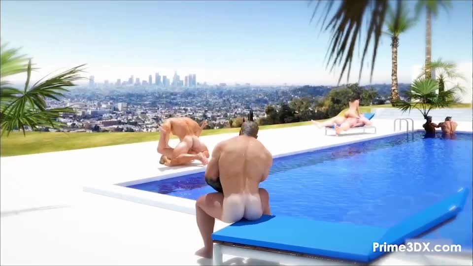 Video by AdultPrime with the username @adultprime, who is a brand user,  April 11, 2024 at 6:25 AM. The post is about the topic 3D Porn and the text says 'Gloria getting it at the pool! Full video at https://Prime3DX.com'