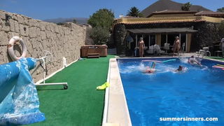 Video by AdultPrime with the username @adultprime, who is a brand user,  September 21, 2024 at 7:11 AM. The post is about the topic Group Sex and the text says 'Summer vacations are filled with horny teens who are finding new ways to make each other cum, and that is the main concept of https://SummerSinners.com videos!

Bye bye Summer ... 😕'