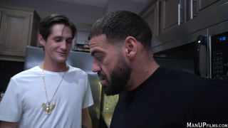 Video by AdultPrime with the username @adultprime, who is a brand user,  November 11, 2024 at 11:52 AM. The post is about the topic Gay Porn and the text says 'Ricky Larkin and Tony Orlando are roommates. They are hanging out in the kitchen. Ricky asks Tony what the deal is with his crazy weird gold eagle necklace. &quot;Oh, it&#039;s magic... Some guy gave it to me and told me I could hypn0tize anyone with..'