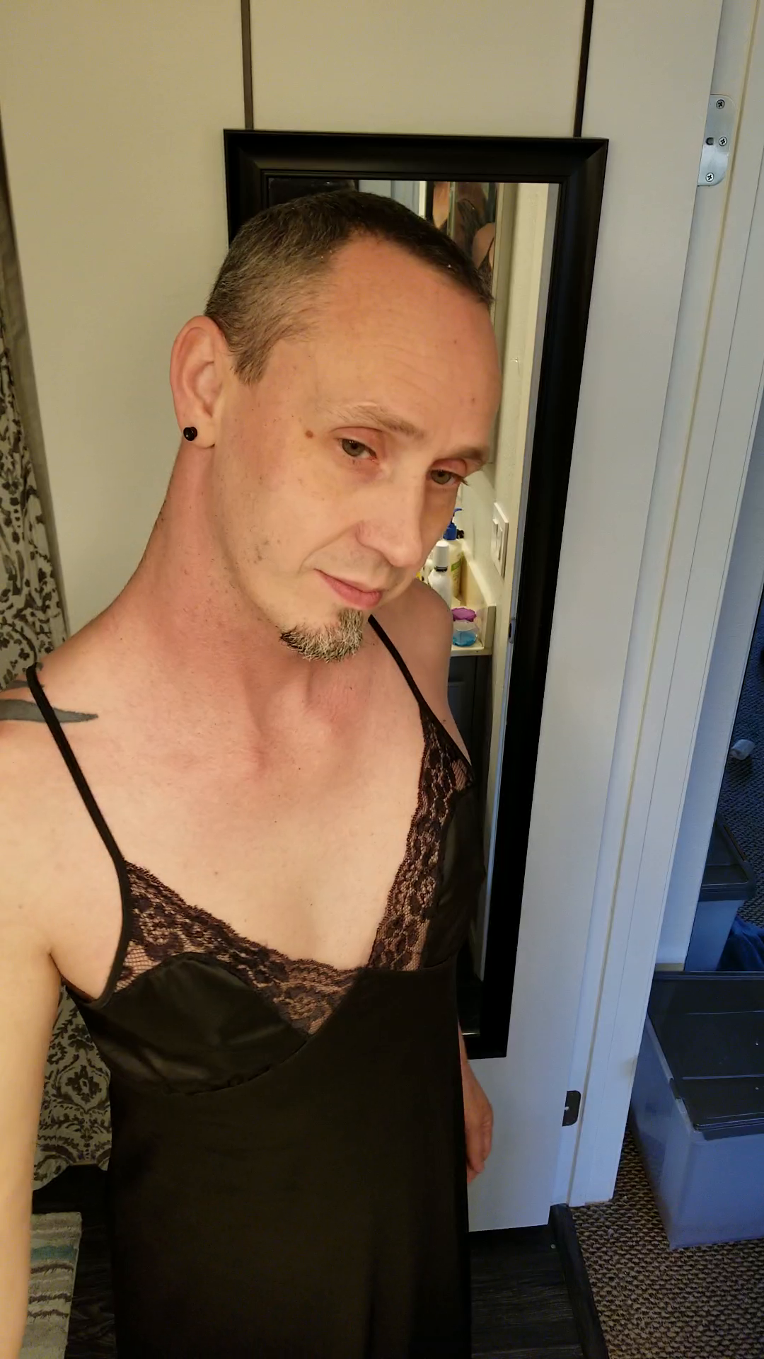Watch the Video by JamesInLingerie with the username @JamesInLingerie, who is a verified user, posted on February 11, 2019 and the text says 'You must get dressed to get undressed'