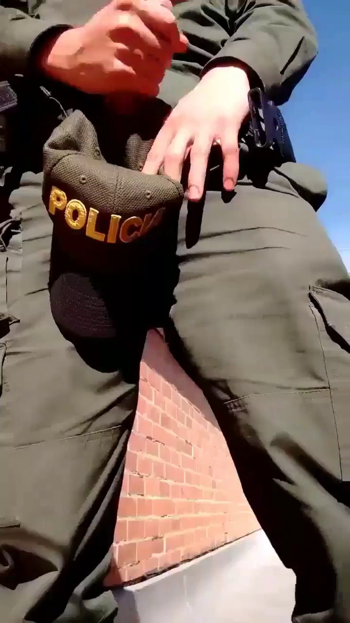 Video by Nastyfistpig32 with the username @Nastyfistpig32,  December 24, 2018 at 9:18 PM. The post is about the topic Public Boys and the text says 'Cop jerking'
