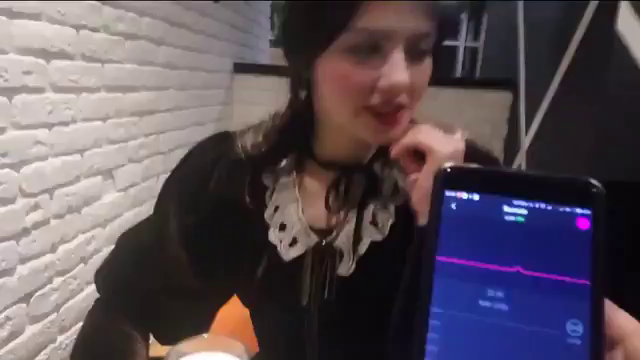 xprythm:Girl trying vibrator in a restaurant…  9939