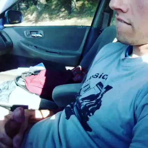 Video by Nastyfistpig32 with the username @Nastyfistpig32,  December 24, 2018 at 9:21 PM. The post is about the topic Public Boys and the text says 'Cumming in car'